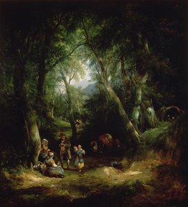 Campement de gitans dans la New Forest, 19ème siècle